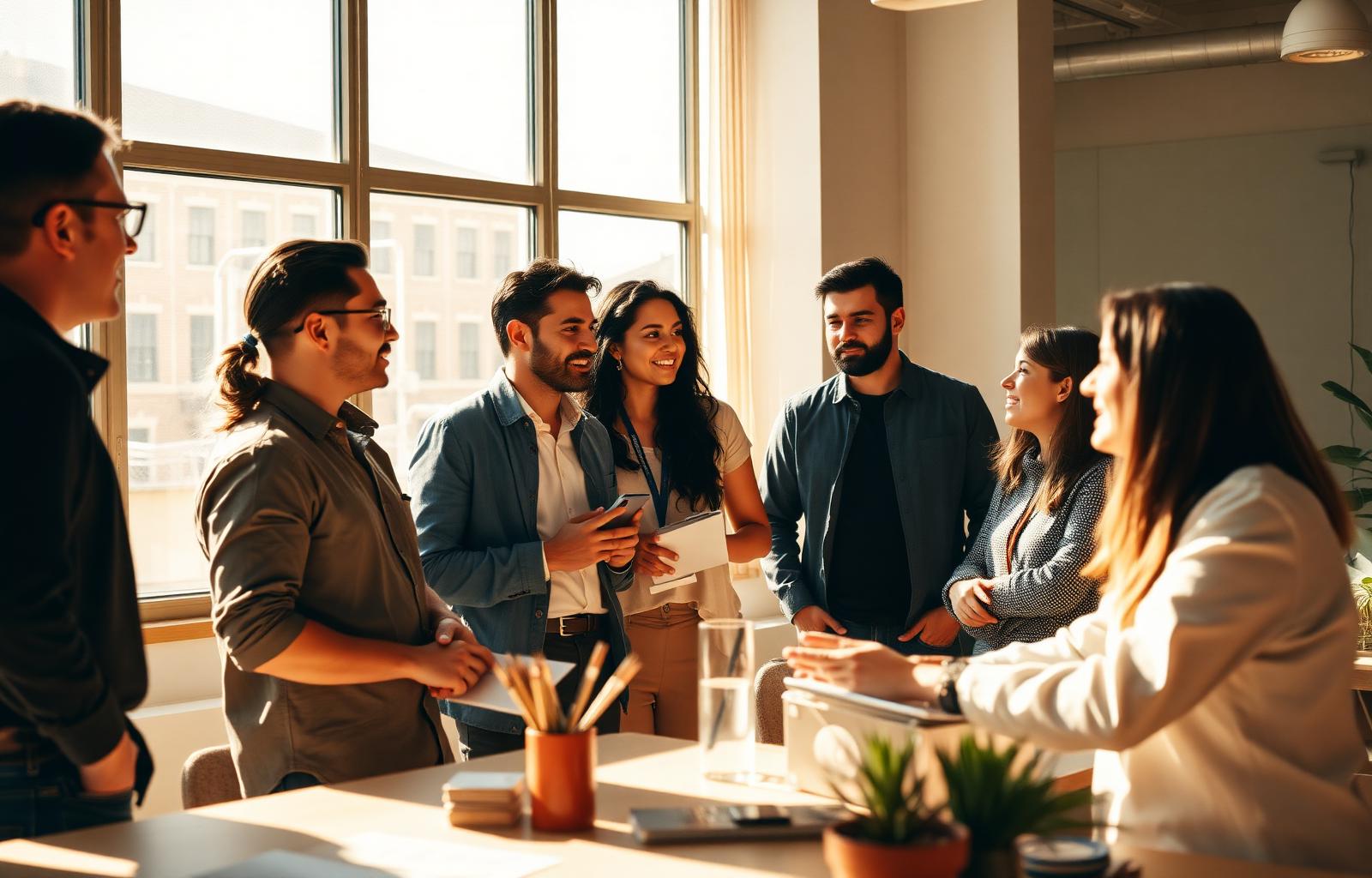 Founders from diverse industries collaborating